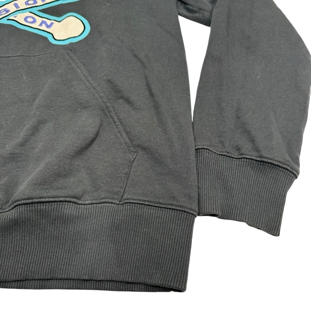 Adidas Torsion Trefoil Hoodie Sweatshirt Men’s Size L Black Embroidered - Picture 3 of 12
